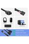 موزع راس USB للوحة الام USB 2.0 9 دبابيس انثى الى ذكر مزدوج 9 دبابيس مضفر، اسود، محول مقسم راس USB 2 - 6