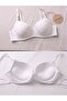 Cotton Classic Supportive Removable Strap White Padded Push up Bra