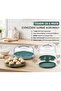 Portable Covered Cake and Cupcake Transparent Transport Container – 7-Compartment Pastel Cake Storage Container G- - 2