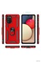 Zngzrmll Galaxy A03S Case Silicone Cover with Sofia Ring (191805) - Red - 3