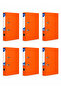 6 Pieces Narrow Plastic Folder A4 Folder - 3