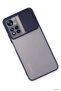 Zngzrmll Redmi Note 11t Case Palm Frosted Camera Sliding Silicone (193615) - Navy Blue - 2