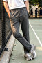 Men's 3-Pocket Straight Leg Two-Thread Sweatpants 26708 Anthracite - 4