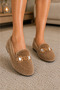 Luna Stone Chain Detailed Plush Women's Home Shoes Home Slippers Dowry Gift Slippers Stc1336 - 5