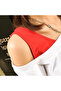 Women's White Red Striped Two-Piece Skirt Set - 8