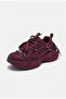 Women's Burgundy T11 Imported Sparkling Stone-Coated Special Design Sneaker Shoes