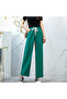 Women's Green Wide-Leg Trousers