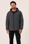Men's Anthracite, Nova Fabric, Hooded, Water and Wind Resistant, Seasonal Lightweight Raincoat - 4
