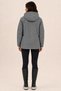Women's Gray, Nova Fabric, Hooded, Water and Wind Resistant, Seasonal Lightweight Raincoat - 5