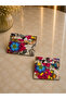 Women's Patterned Multi-Compartment Card Holder Wallet Multi-Compartment Mini Hand Portfolio Stylish Design Practical Use - 2