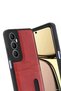 Zngzrmll Realme C65 Sara Leather Case with Business Card Holder (200818) - Red - 3