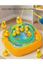 YalaBaby 15pcs Electric Rotating Fishing Toy Magnetic Little Yellow Duck Hooking Playing Set With Music Sound Educational and Fun Gift for Boys Girls Unisex Aged 3 and Above