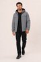 Men's Gray, Nova Fabric, Hooded, Water and Wind Resistant, Seasonal Lightweight Raincoat - 4