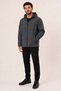 Men's Anthracite, Nova Fabric, Hooded, Water and Wind Resistant, Seasonal Lightweight Raincoat