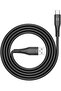 كيبل شحن USB نوع ايه الى USB-C بطول 1 م NANOFLEX-Si-C شحن سريع 65W بهيكل متين مضفر من الألومنيوم، سر - 2