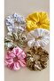 Elastic Hair Clips 6-Piece Set for Women in Mixed Colors Elastic Bun Clips