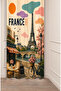 France Paris Patterned Digital Printed Background Curtain