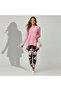 Women's Pink Floral Top & Leggings Set - 3