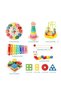 Montessori Toys for 2 3+ Year Old Boys Girls, 6PCS Kids Wooden Toddler Activity Toys, Baby Boy Toys, Educational Sensory & Musical Learning Set for Kids Ages 3 4 5 6+, Early Brain Developme - 5