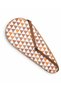 Premium 27 Inch Racket Cover Beige Coffee Orange Geometric Patterned