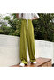Women's Lime Green Wide-Leg Trousers - 4