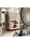 100% Cotton Far East Aesthetic Figure Embroidered Luxury Hand and Face Towel Stylish Licensed Design Towel