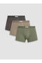 Gray Cotton Flexible 3-Piece Men's Boxers