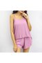 Women's Pink Cami Top & Shorts Set - 3
