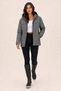 Women's Gray, Nova Fabric, Hooded, Water and Wind Resistant, Seasonal Lightweight Raincoat - 3