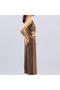 Women's Khaki Two-Piece Dress Set - 5