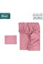Luxury Striped Deep Pocket Bed Sheet and Pillowcase Rose, 2 Piece Set, Soft and Silky Microfiber Fabric, - 2