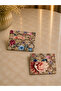 Women's Patterned Multi-Compartment Card Holder Wallet Multi-Compartment Mini Hand Portfolio Stylish Design Practical Use - 2