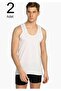 Tutku-Men's White 2-Pack Classic Undershirt Elf568Tccm2 New Season