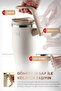 Fika Lumi Patented Leak-Proof Steel Thermos with Rotating Handle 1200 ml - Beige - 6