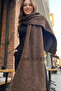 Women's Thick Ribbed Thessaloniki Knitted Scarf