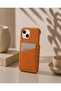 iPhone 14 Plus (6.7 Inch) Compatible Leather Phone Case with Open Sides, Frameless Slim Design, Card Holder Compartment and Card Holder - 3