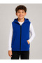 Unisex Children's Cobalt Blue Vest 100% Cotton 3-Ply Fabric Without Threads (4 Seasons)