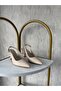 Simple 7 cm Skin Leather High Heels - 4