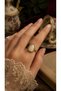 Natural Stone Women's Vintage Copper Ring Moonstone Adjustable Women's Ring - 5