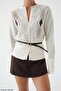 Premium Soft Cardigan with Baklava Patterned Belt Detail