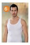 Men's 6-Piece Wide Strap Combed Cotton Undershirt New Season