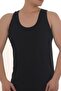 Me005 Black Men's 4 Pieces Combed Cotton Undershirt