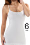 Tutku-Women's White 6-Pack Long Undershirts Elf568Ber8037Ccm6