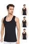 Tutku-Men's Mixed Pack Classic Undershirts 6-Piece White Black Gray