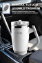 Fika Lumi Patented Leak-Proof Double Spout Steel Thermos with Rotating Handle 950 ml - White - 2