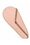 Premium 27 Inch Racket Beige Color with White Polka Dots - 3