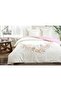 Lavender - Elasticized Bed Sheet - Double Duvet Cover Set - 100% Cotton - 2