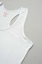 Tutku-Elit Modal Elastane Women's White Sports Athlete Undershirt - 3