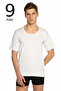 Tutku-Men's White 9-Pack Crew Neck Undershirt Elf568T0103Ccm9