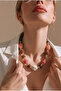 Bead Detailed Dangle Necklace - 2